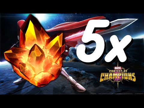 5x 4 Star Hero Crystals Opening!!!