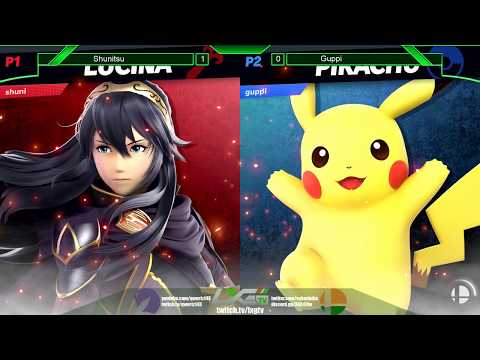 Shunitsu (Lucina/Fox/Jigglypuff) vs Guppi (Pikachu) - Smash Ultimate @ LXG 10
