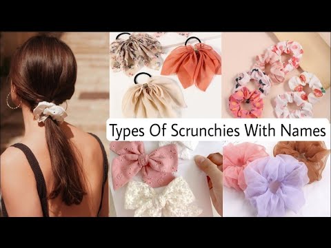 Types of scrunchies for girls/Hair rubber band/THE GLAM STYLE