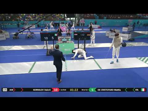 Wuxi Worlds 2025 JMF - L16 - Valerii Kornilov RUS v Mattia De Cristofaro ITA