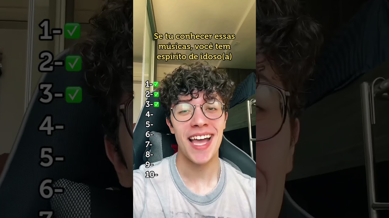 Se tu conhecer essas músicas, você tem espírito de idoso(a)