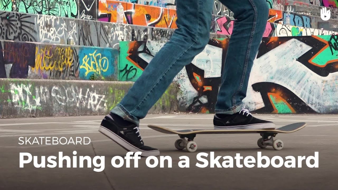 Pushing off on a Skateboard Skateboarding Sikana