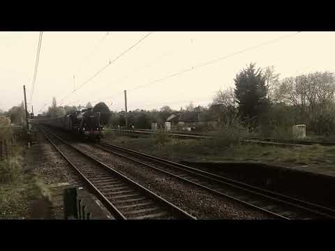 48151 - Stannier Black 5 - Steam - At Speed - Leyland - 17.04.2019 - Black & White