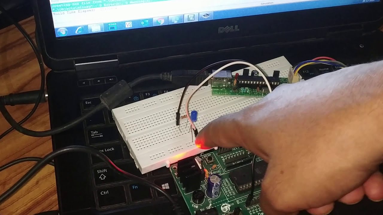 Microcontroller 8051: Programming Microcontroller AT89S52 to Blink LED