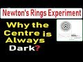 WHY CENTRE OF NEWTON'S RING IS DARK? | NEWTON'S RING EXPERIMENT | NEWTON | NEWTON'S EXPERIMENT