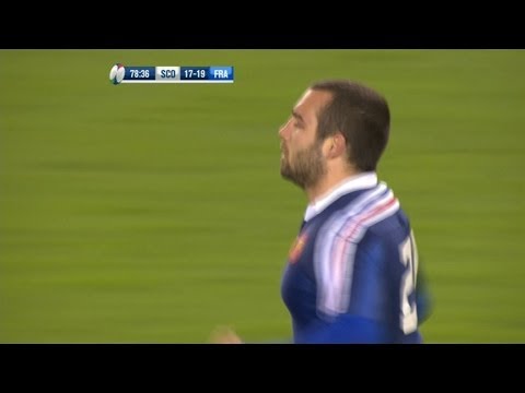 Jean Marc Doussain match winning penalty -  Scotland v France 8th March 2014
