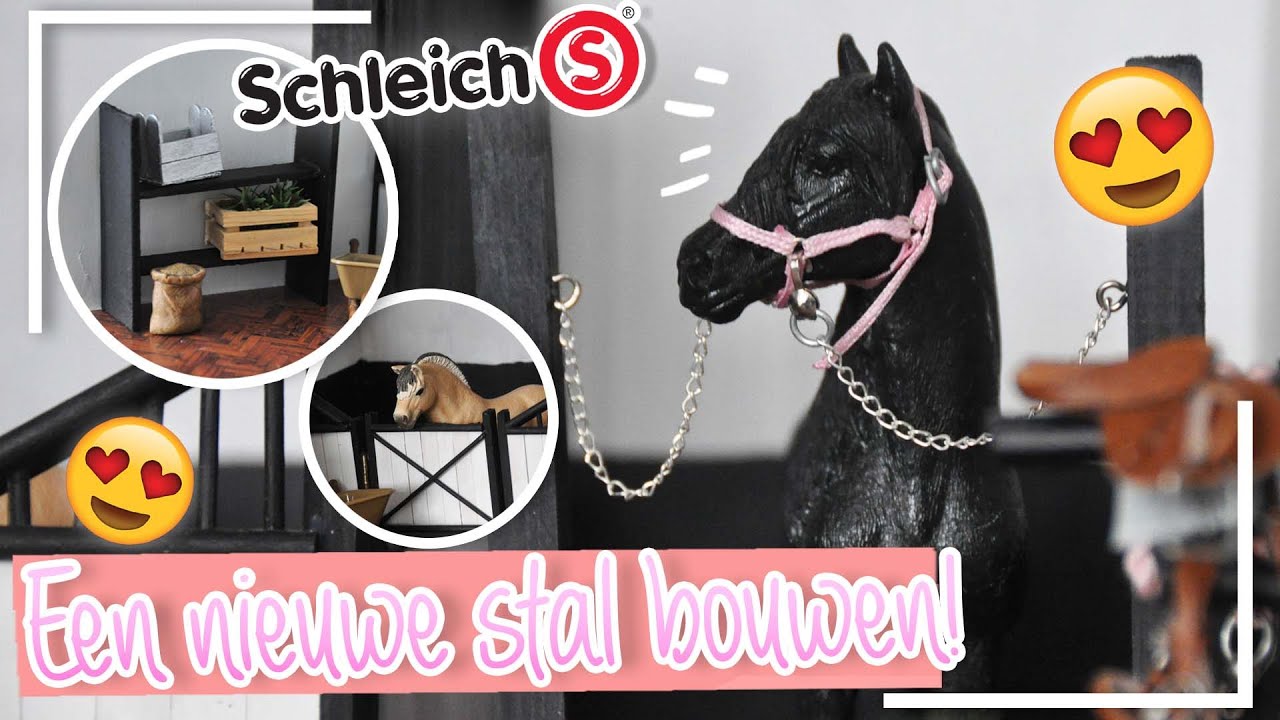 LUXE STAL BOUWEN VOOR MIJN SCHLEICH PAARDEN! | wolfxjessy