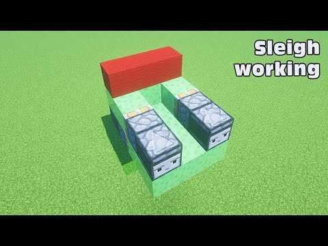 ⚒ Minecraft: Redstone Build Hacks Christmas Sleigh Working Trailer #Shorts