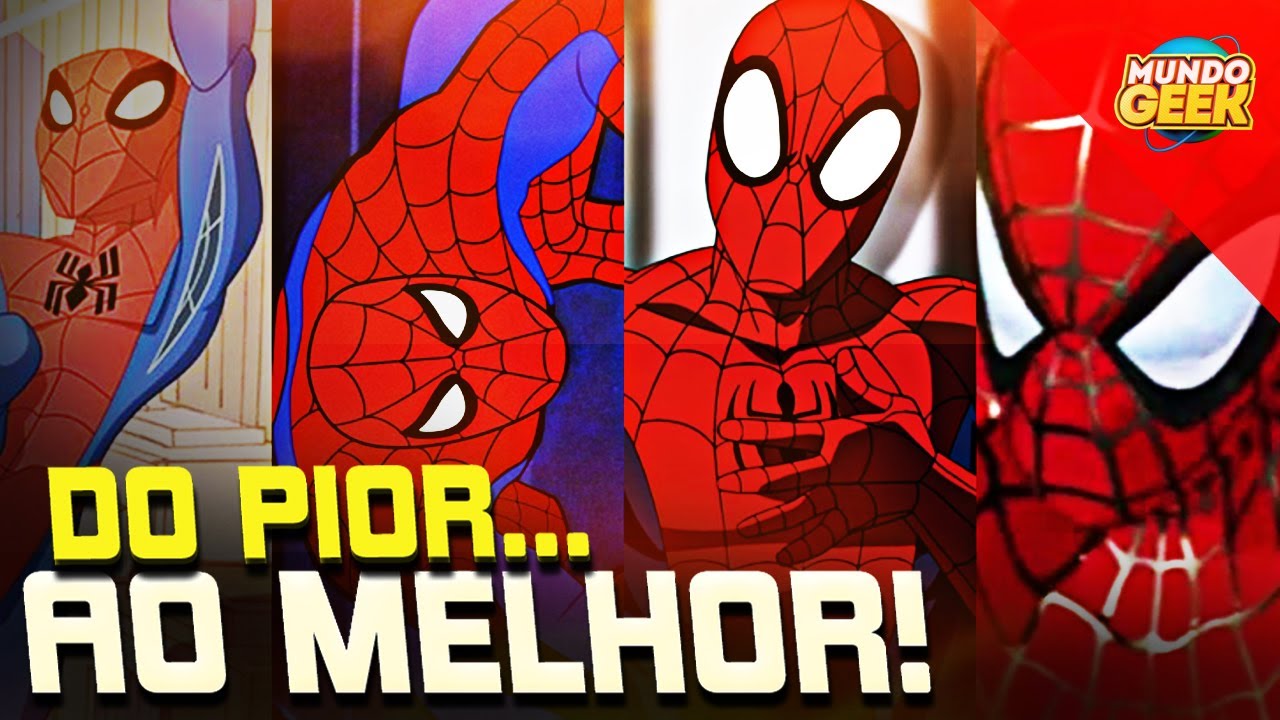 da PIOR a MELHOR ANIMAÇÃO do HOMEM-ARANHA: TODAS AS 10 ANIMAÇÕES ANALISADAS E RANKEADAS