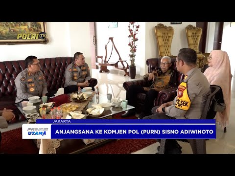 DIVHUMAS BERANJANGSANA KEPADA IRJEN POL PURN SISNO ADIWINOTO JELANG HUT KE 74 HUMAS POLRI