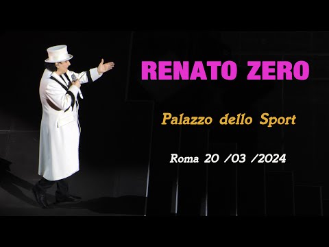 Renato Zero Palazzo dello Sport   Roma 20 03 2024