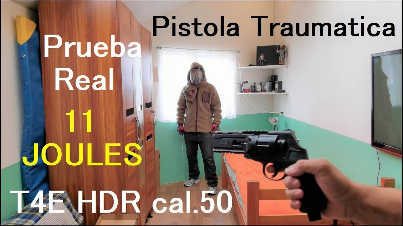 Test Pistola Traumatica Para Defensa Personal - Prueba Real - Guía UMAREX T4E HDR .50 - En Español