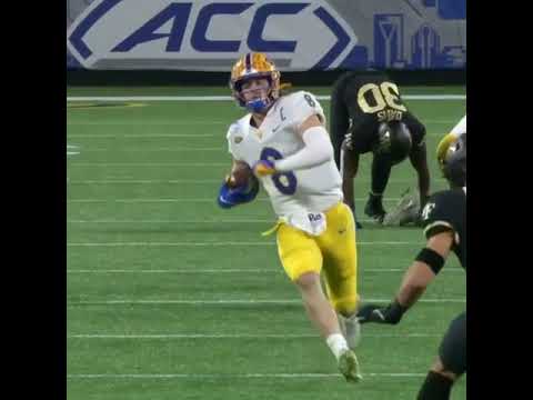 Watch Pitt QB Kenny Pickett's Fake Slide For A TD From ACC Championship