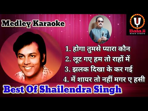 Medley Karaoke Shailendra Singh Popular Song Scrolling With Hindi Lyrics @balajimusicevents