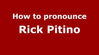 How to pronounce Rick Pitino