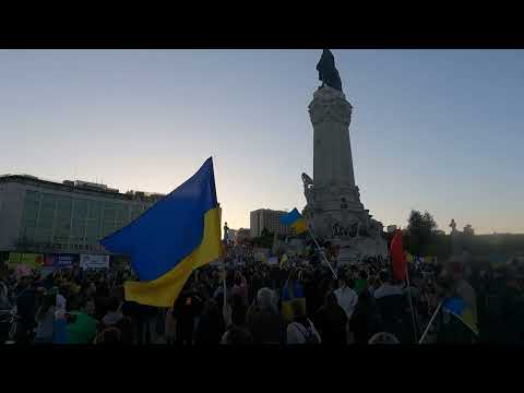Protest Against Invasion of Ukraine - Lisbon