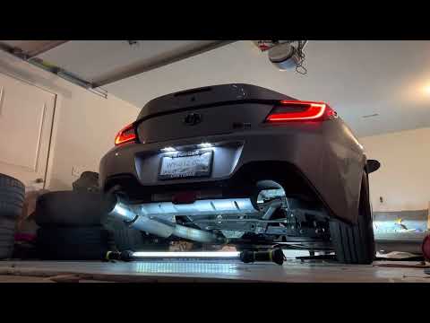 GR86 Greddy RS Race Catback Exhaust (Cold start & revs!)