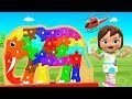 ABC Song For Children Learn Alphabets For Kids With Little Baby Play Elephant Wooden Alphabet Toy