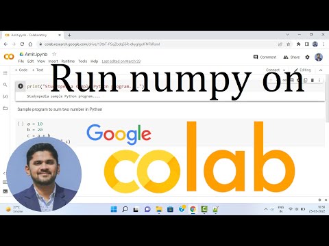 Python Numpy With Colab