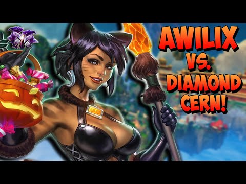 AWILIX TAKES ON A DIAMOND BORDER CERN! CAN I OUTPRESSURE?! - Masters Ranked Duel - SMITE