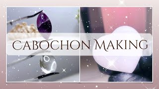【天然石】原石からのカボション作り初公開! | Making cabochons from natural rock rough