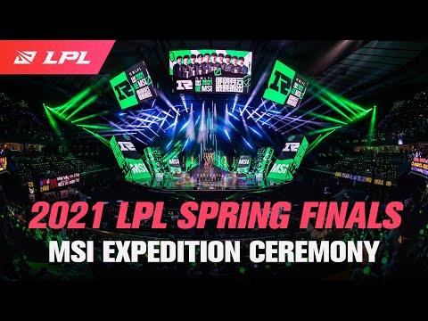 RNG's MSI Expedition Ceremony | 2021 LPL Spring Champions!