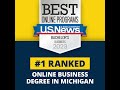 #1 Ranked Online Business Degree in Michigan. UM-Flint. 1x1