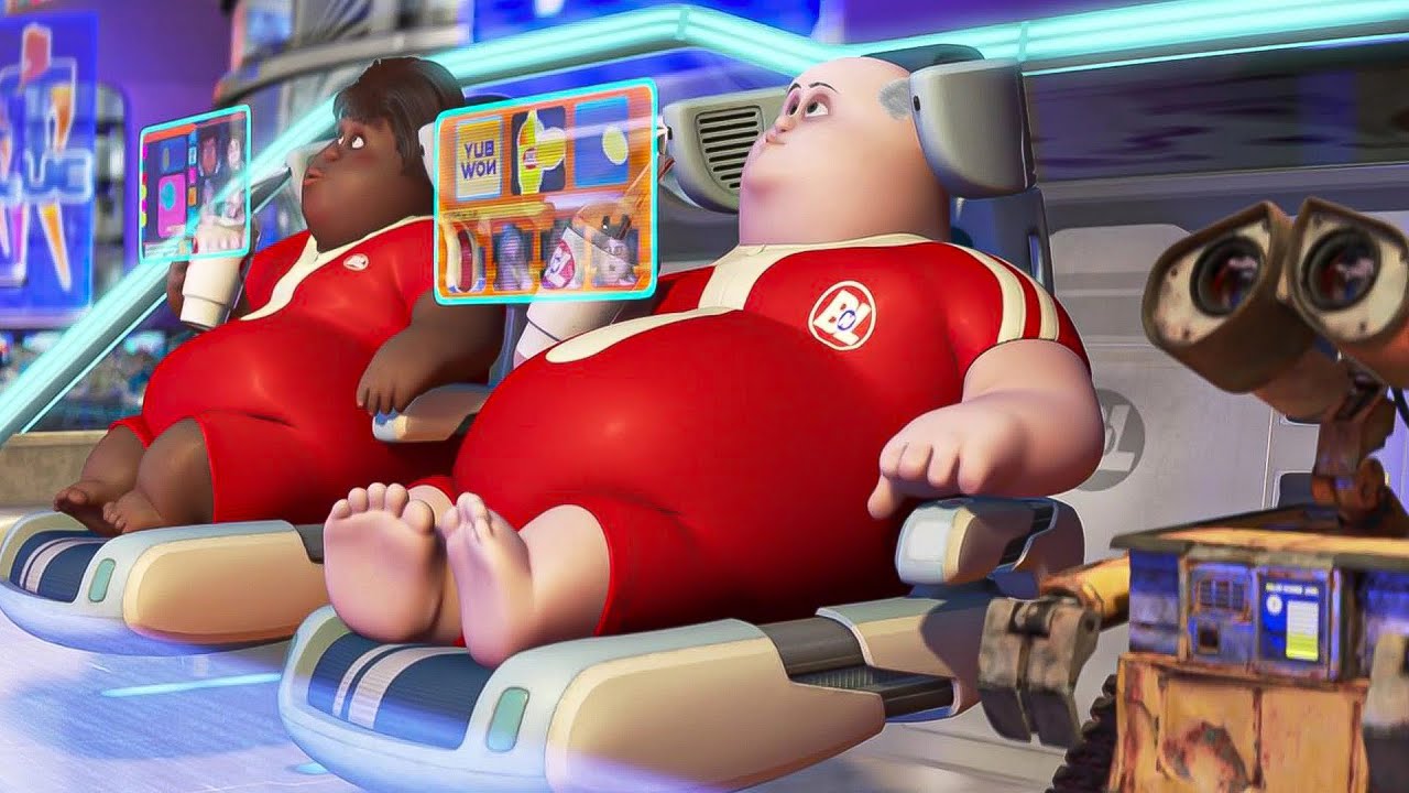 NO FUTURO OS HUMANOS SAÍRAM DA TERRA PRA FICAREM SENTADOS NA FRENTE DE TELAS 24 HORAS POR DIA!