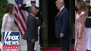 Trump welcomes King Abdullah II to the White House