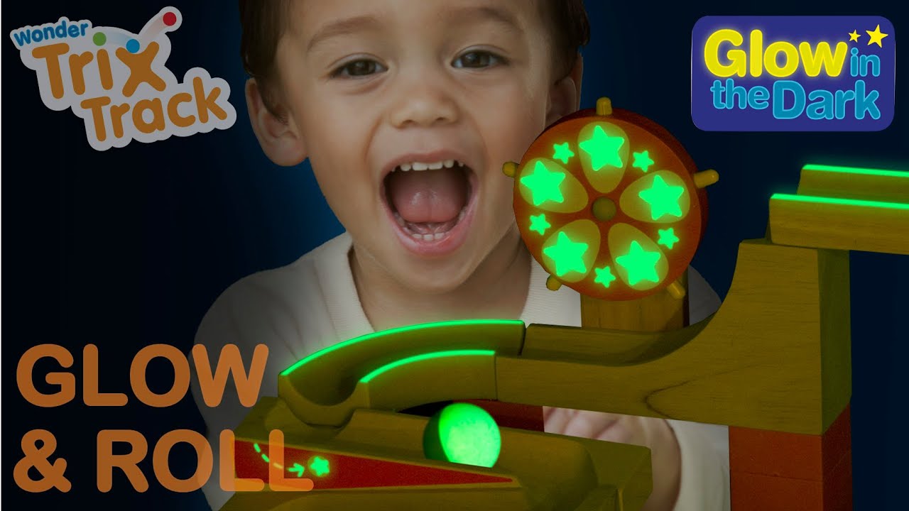 Drevená guličková dráha Wonderworld TRIX - žiariace koleso