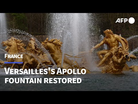 Video Thumbnail: Versailles's Apollo fountain restored ahead of Olympics | AFP