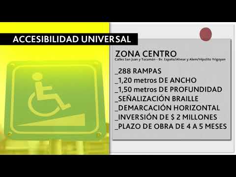 Obras para mejorar la accesibilidad de Villa María