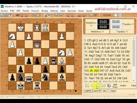 Topalov veselin  and malakhov  v  0 1    591