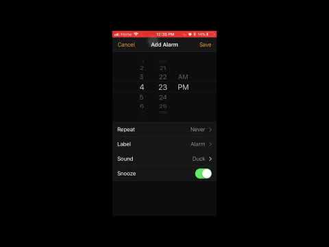Setting an alarm for 420