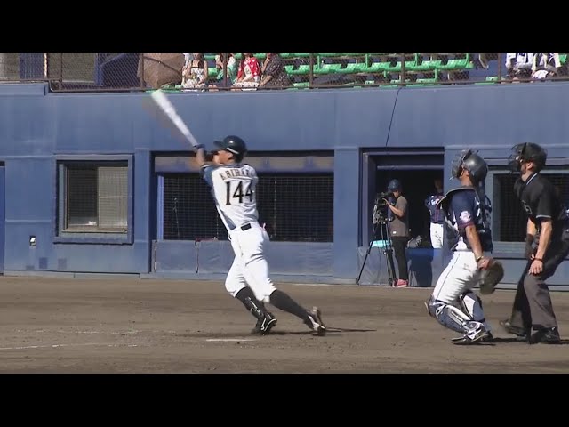 【ファーム】ファイターズ・海老原 エンタイトル2ベースで1点を返す!! 2019/9/6 F-L(ファーム)