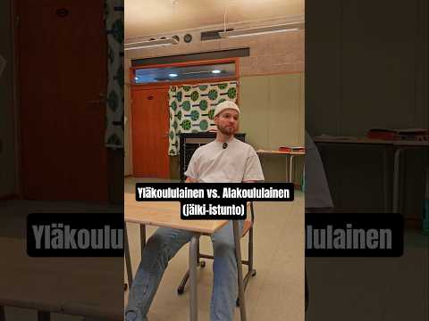 Yläkoululainen vs. alakoululainen jälki-istunnossa😂 #hauska #huumori #koulu #opettaja