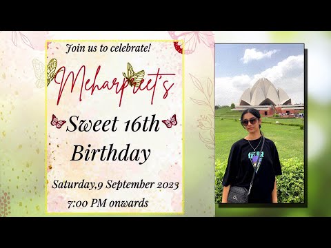 Meharpreet's Sweet 16th Birthday