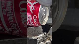 Never trust a factory end!! #aluminum #cocacola #satisfying #oddlysatisfying #foryou  #machine