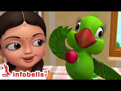 Chitti Chilakamma Amma Kottinda | Telugu Rhymes for Children | Infobells Teluguvoice