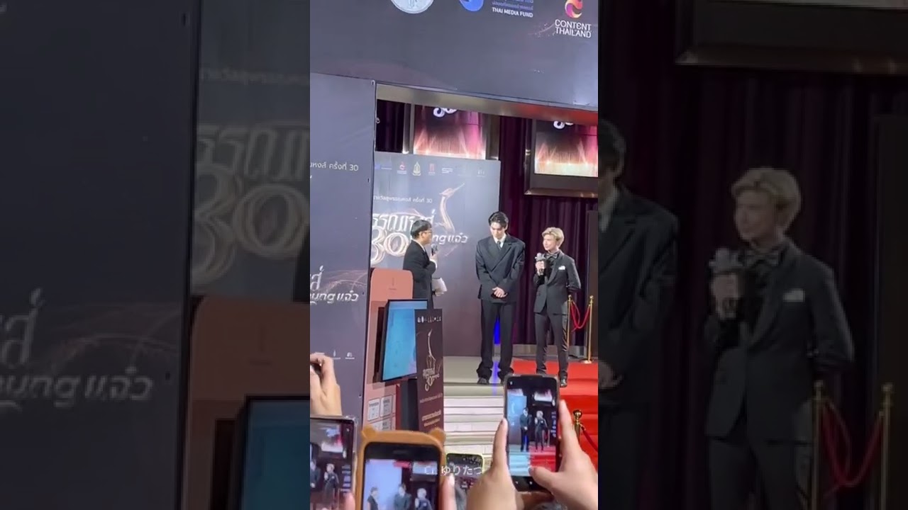 とんでもない声援の中インタビューを受けるWinくん