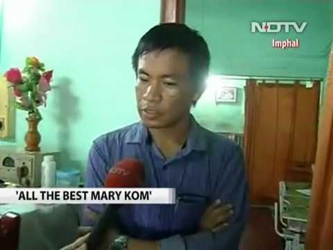 Mary Kom's twins, family wish her luck Video  NDTV com