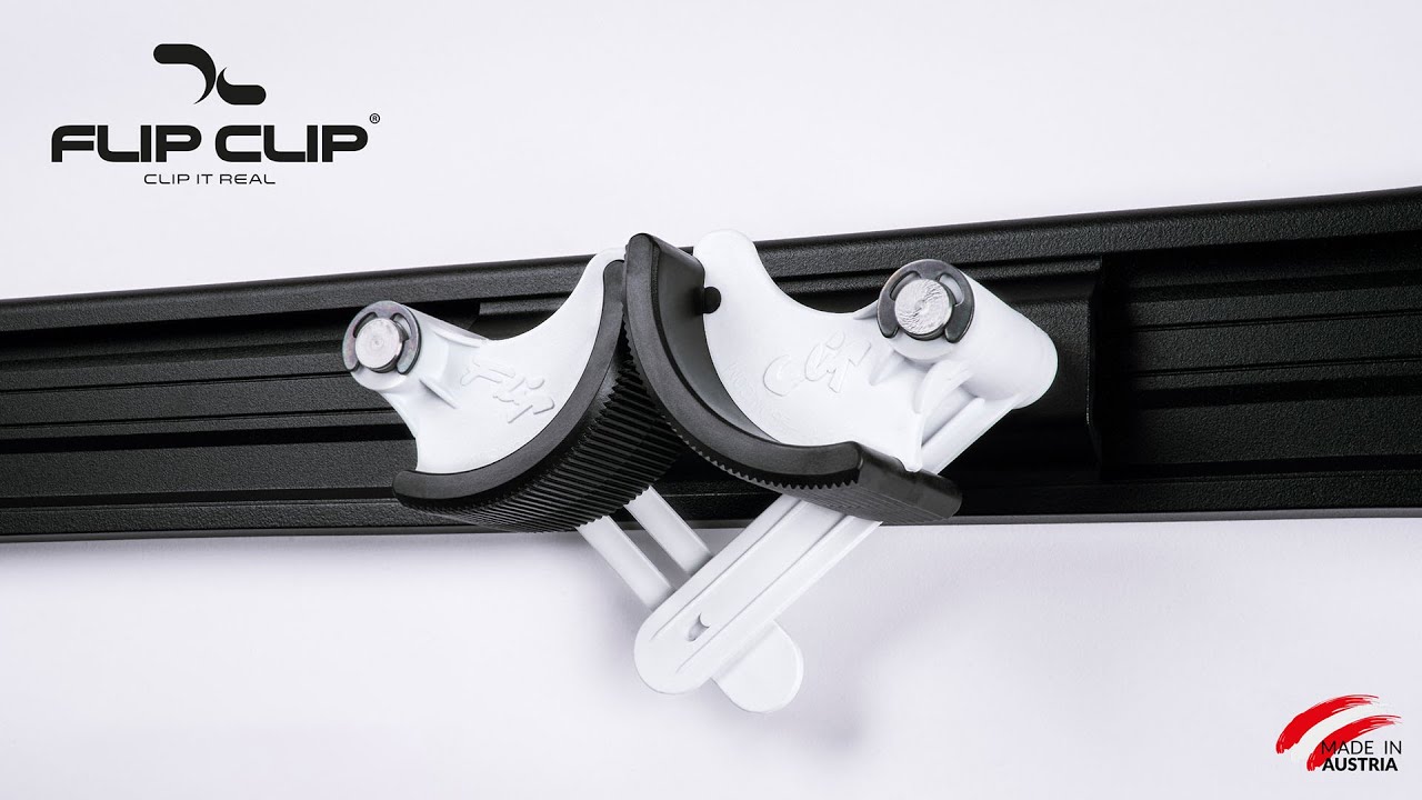 Flip Clip Einzel-Gerätehalter Regular A Aluminium Rot