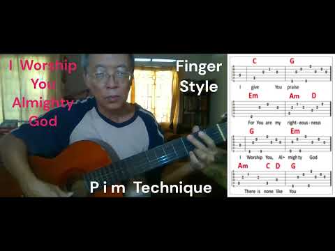 I  Worship  You  Almighty God - Sondra Corbett-Wood - Guitar Fingerstyle - Key G