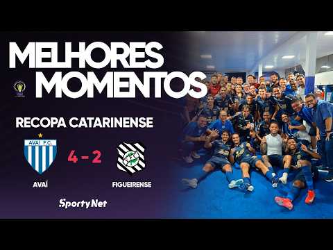 Gols e lances de Avaí x Figueirense