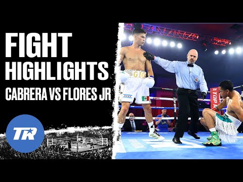 Giovanni Cabrera Drops Flores Jr. 7 Seconds into fight, Drops him 2 more Times Gets Impressive Win