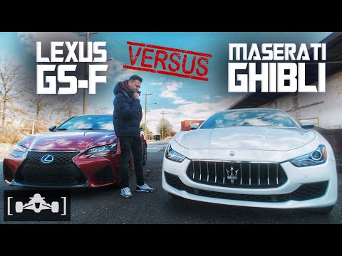 Lexus GS-F vs. Maserati Ghibli S Q4 | A Race Between Mid Size Performance Sedans