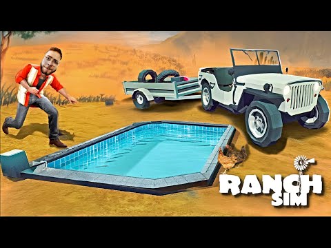 NDËRTUAM NJË PISHINË DHE NJË KERCIMORE !! - Ranch Simulator | SHQIPGaming