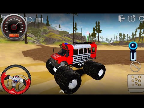 Offroad Outlaws Online Multiplayer Jeep Police Monster Truck Mud Racing Android Driving Gameplay 11
