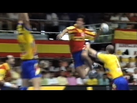 Golazo de Mateo Garralda que casi toca el cielo. Europeo ESP-1996. ESP-ROM. 1FJ4. Ciudad Real