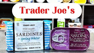 Trader Joe's SARDINE review!  Oil vs Spring water!